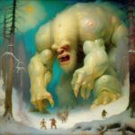 #SaturdayMonsterChallenge — “Winter Monster” thumbnail by Mike Kupietz