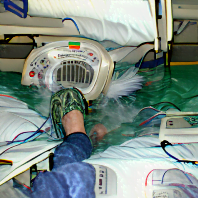 Wading through a ventilator