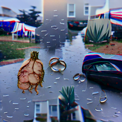 It rained like a slow divorce
