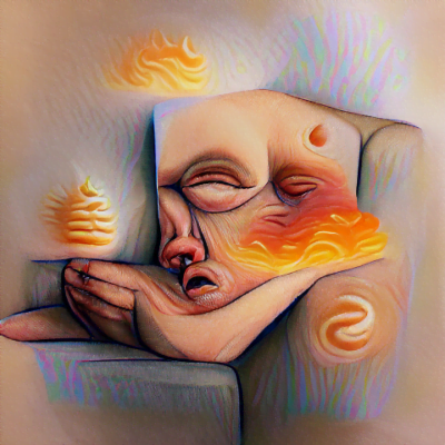 The warm creation of a sigh