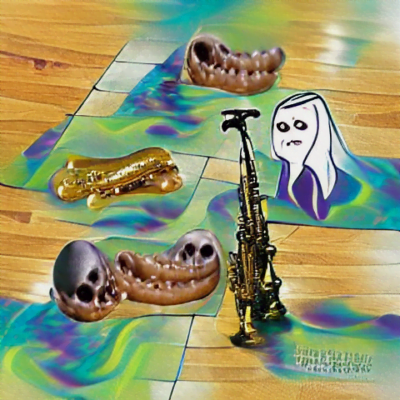 Ghastly mellow saxophones all over the floor