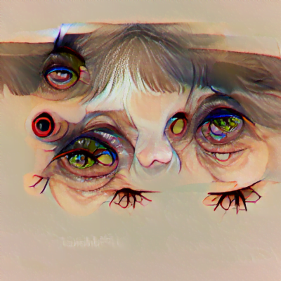 She had one long pair of eyes between her