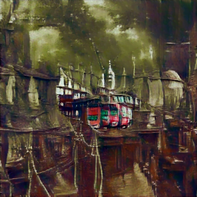 Trams of old london