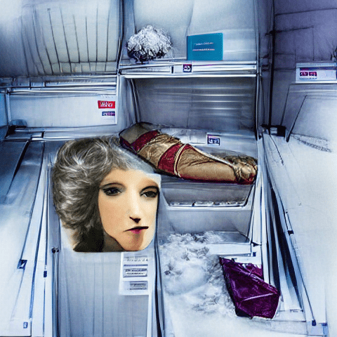 She Lies There In The Freezer Looking Elegant And Tall, She Could Lie There For A Century And Never Change At All