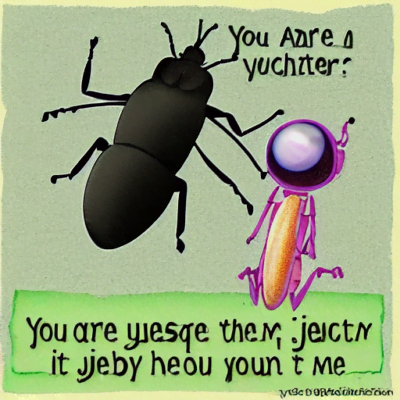 You are an insect mother, and I your jelly son