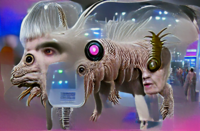 A creature from the future from way out when