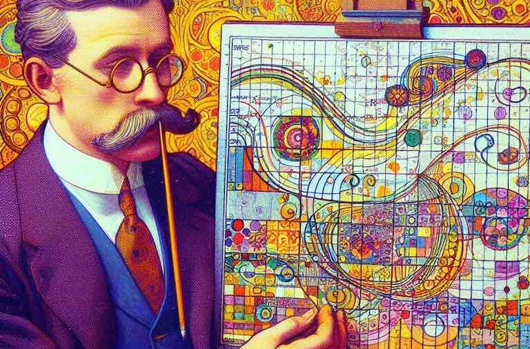 Misinformation Visualization, feature art by Mike Kupietz