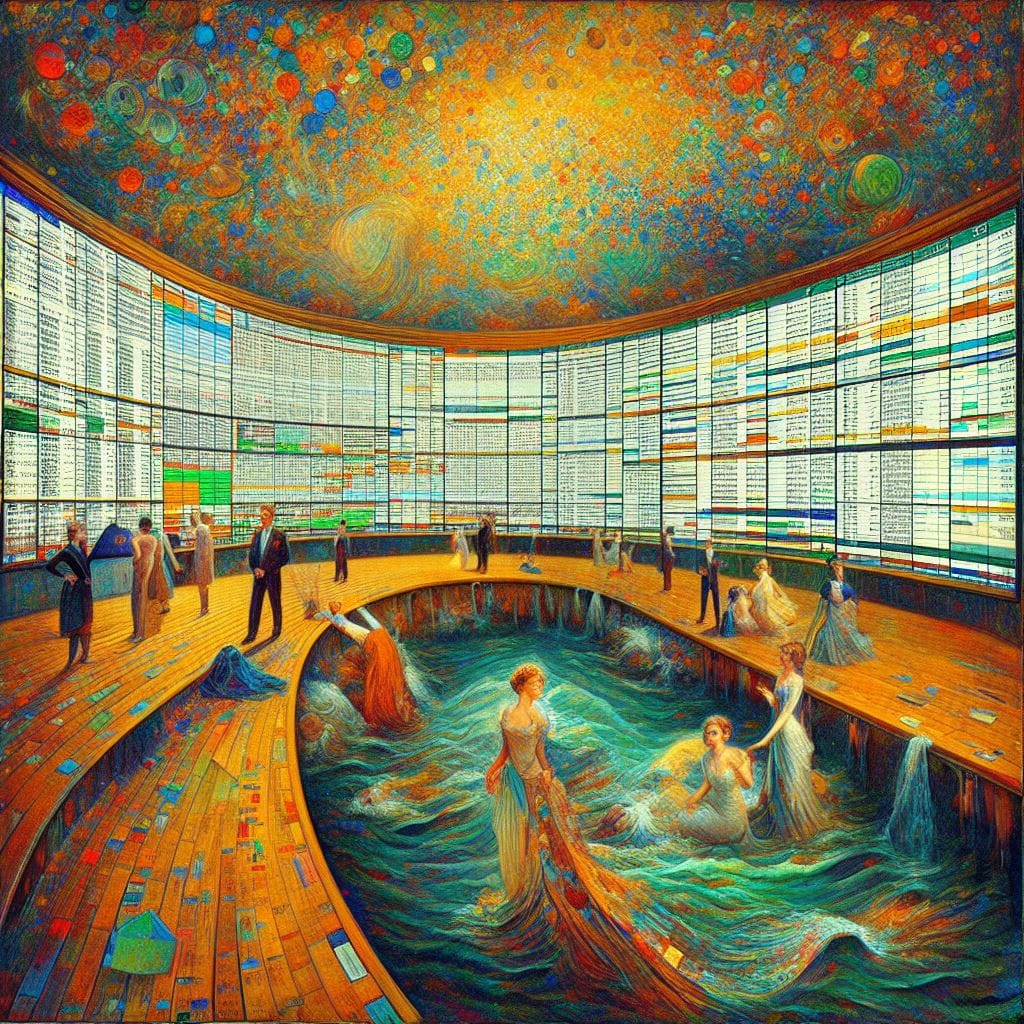 An Excel-based DeFi Uniswap Liquidity Pool/Automated Market Maker Simulator, feature art by Mike Kupietz