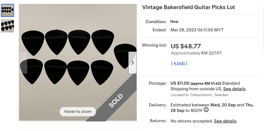 bakersfield blacks on ebay