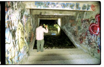 Don in flooded building