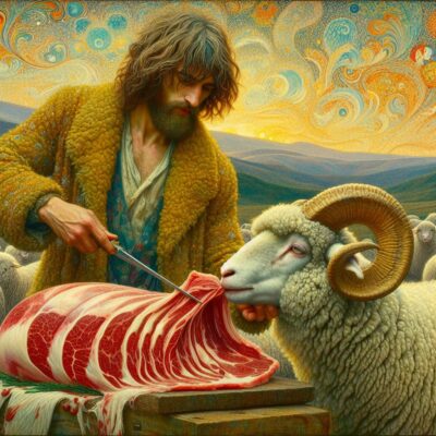 He converteth me to lamb cutlets