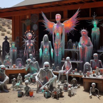Outside of Santa Fe we met this local artisan family when we stopped and looked at the local crafts at this family's stand on the pueblo.