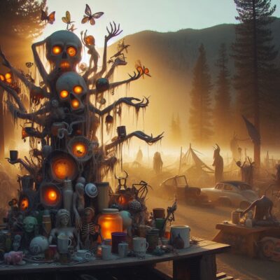 Oregon Country Fair, a huge annual gathering outside of Eugene full of art and music.