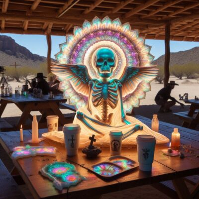 Stopping for a home-cooked meal outside of Ensenada, Baja, Mexico