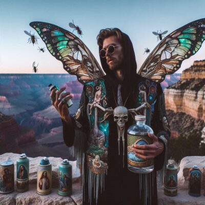 A tourist asked me to snap his picture on the rim of the Grand Canyon.