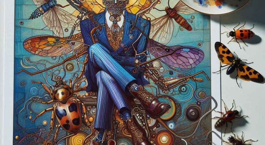 Portraits In Flesh — AI generative illustration gallery, feature art by Mike Kupietz