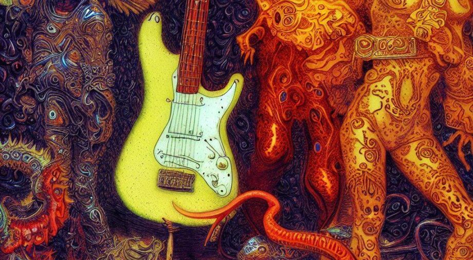 "The Quest For Tone (On A Budget)" — Electric Guitar Noodling With A Purpose, feature art by Mike Kupietz