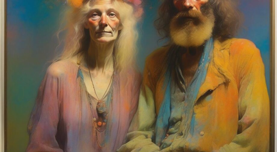 Gray Ponytails, feature art by Mike Kupietz