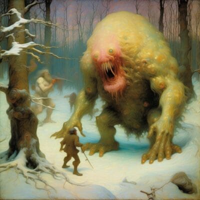 qwen.jpg, A 'Bonus Gallery — Winter Monsters' image with ID# 12164