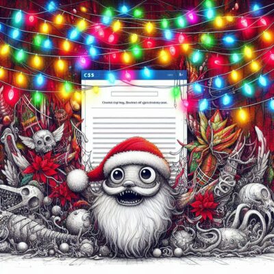 Pure CSS interactive web holiday lights (updated for 2025)