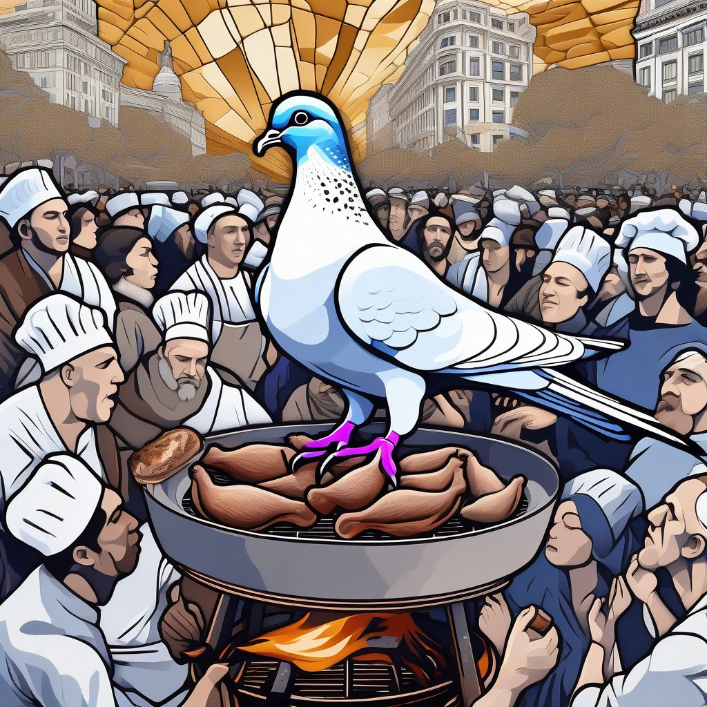 Why Eat Pigeon?, feature art by Mike Kupietz