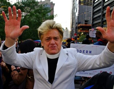 Rev Billy at Occupy Wall St. by David Shankbone, CC BY 3.0